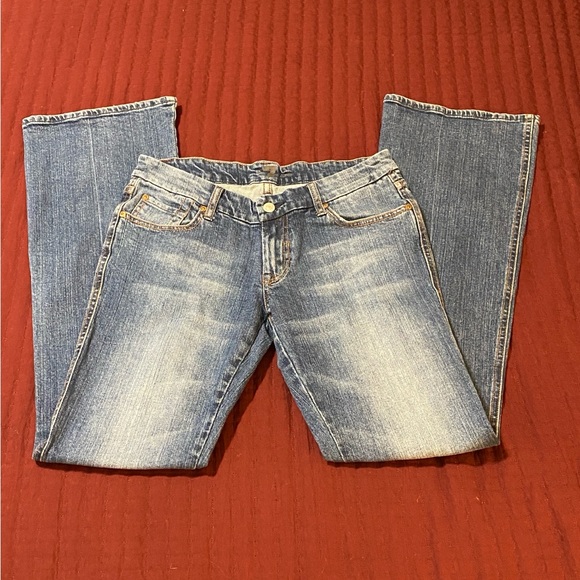 7 For All Mankind Women’s Distressed Blue Boot Cut Jeans Size 30 - Picture 3 of 16